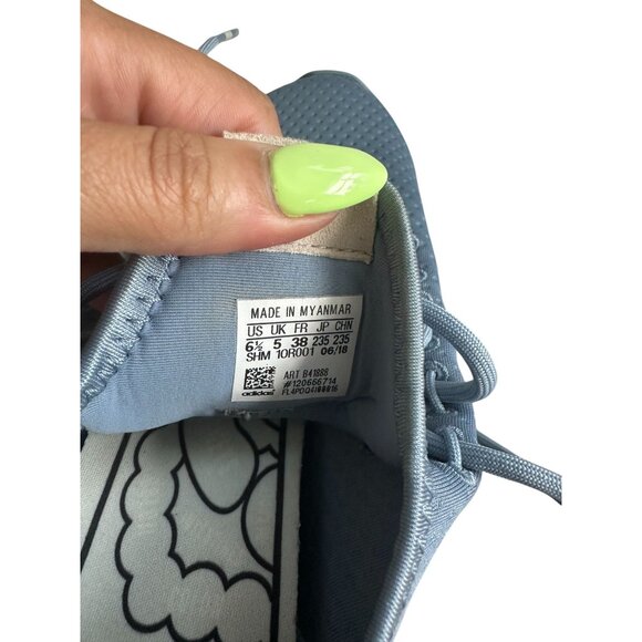 ADIDAS x Pharrell Williams Women's Human Blue Sneakers Size 6.5 - Picture 4 of 7
